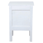 Sunset Trading Distressed White Mahogany Cottage End Table Lootquake LLC