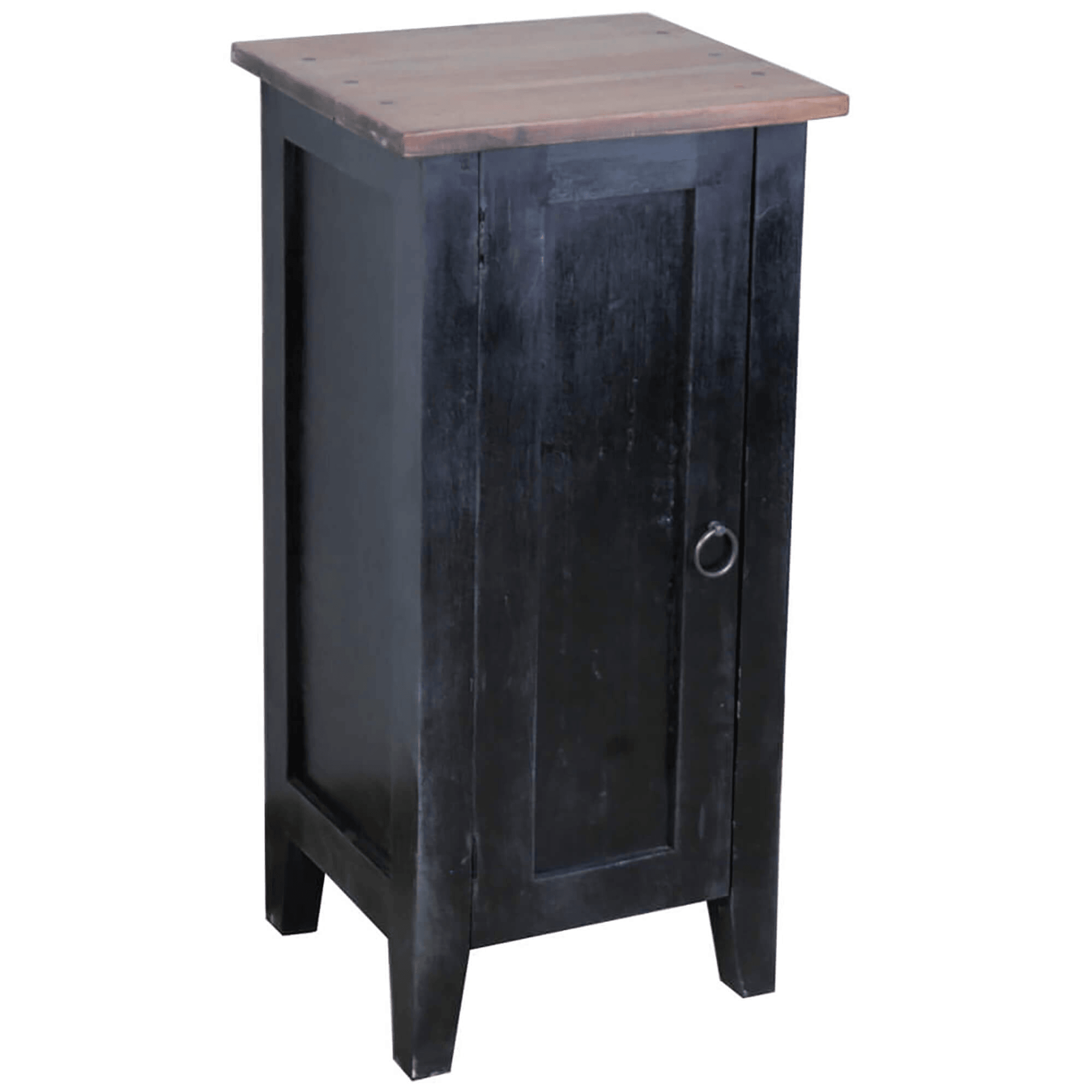 Sunset Trading Distressed Black Cottage Accent Cabinet Lootquake LLC