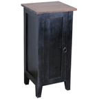 Sunset Trading Distressed Black Cottage Accent Cabinet Lootquake LLC