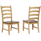 Brook Ladder Back Dining Chair Set Of 2 By Sunset Trading Lootquake LLC