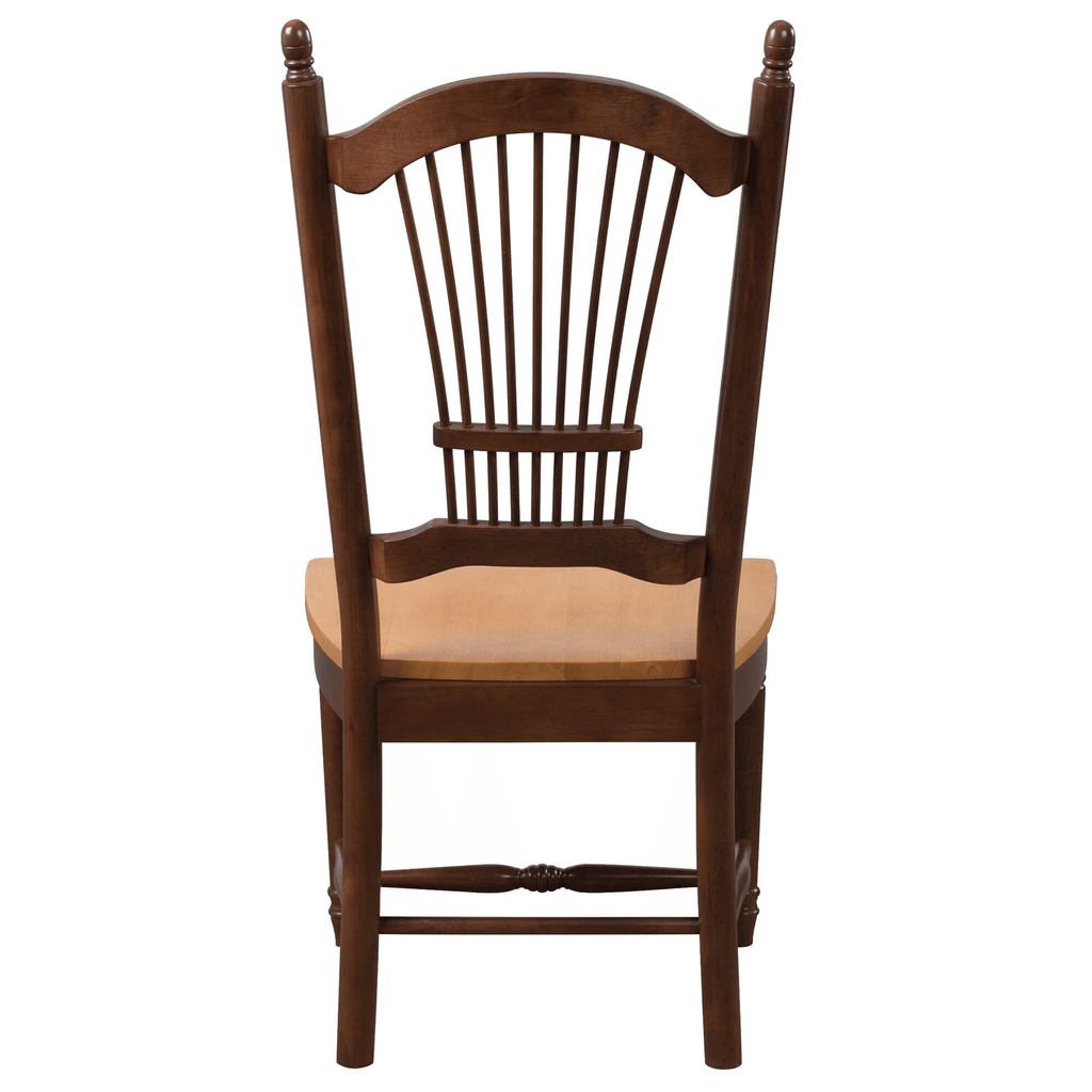 Timeless Nutmeg Brown & Light Oak Dining Chair Set By Sunset Trading