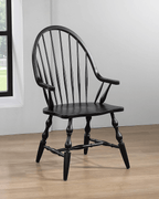 Sunset Trading Windsor Spindleback Dining Armchair In Antique Black Lootquake LLC