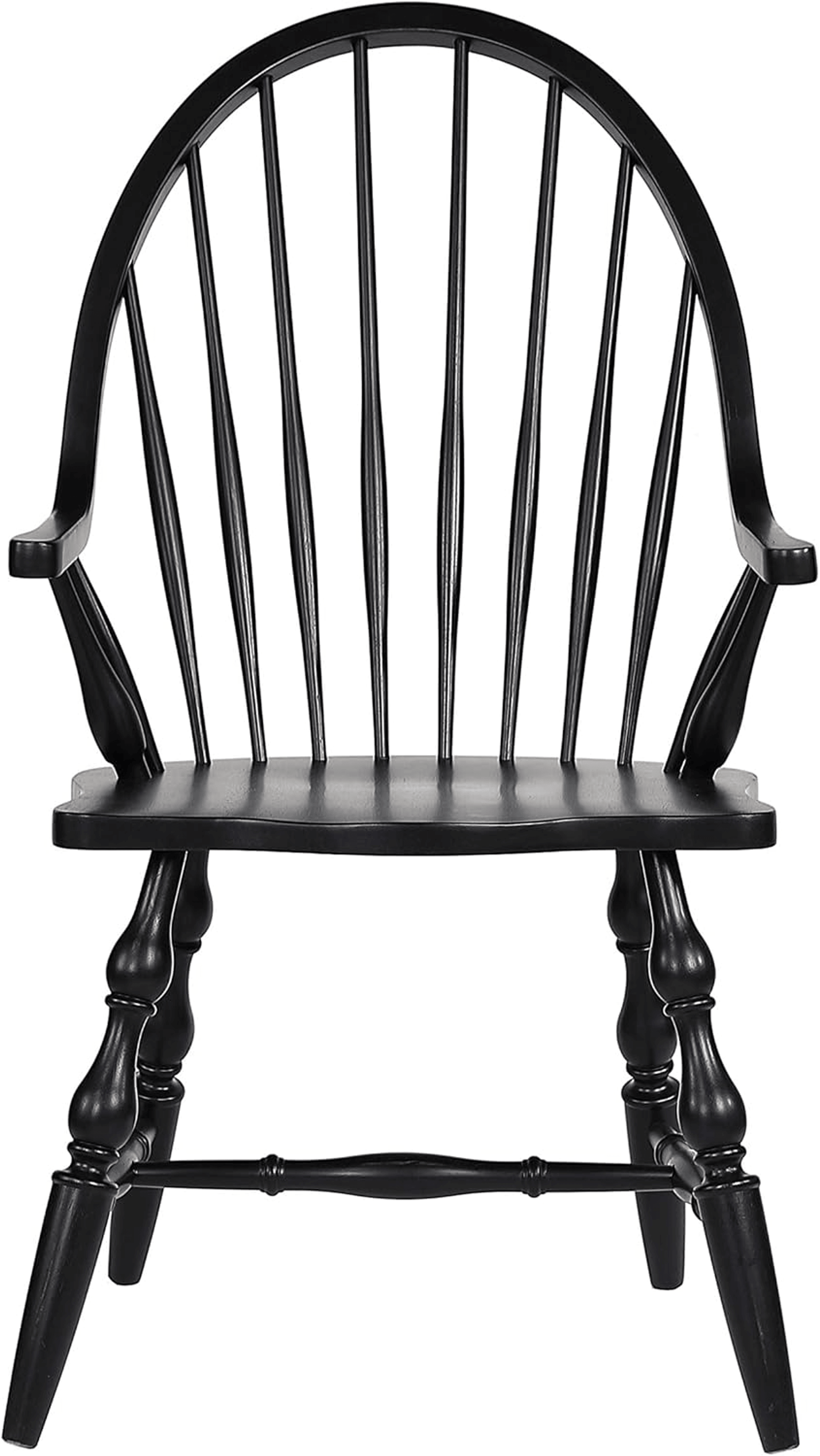 Sunset Trading Windsor Spindleback Dining Armchair In Antique Black Lootquake LLC