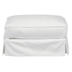 Sunset Trading Americana Washable Water-Resistant Slipcovered Ottoman