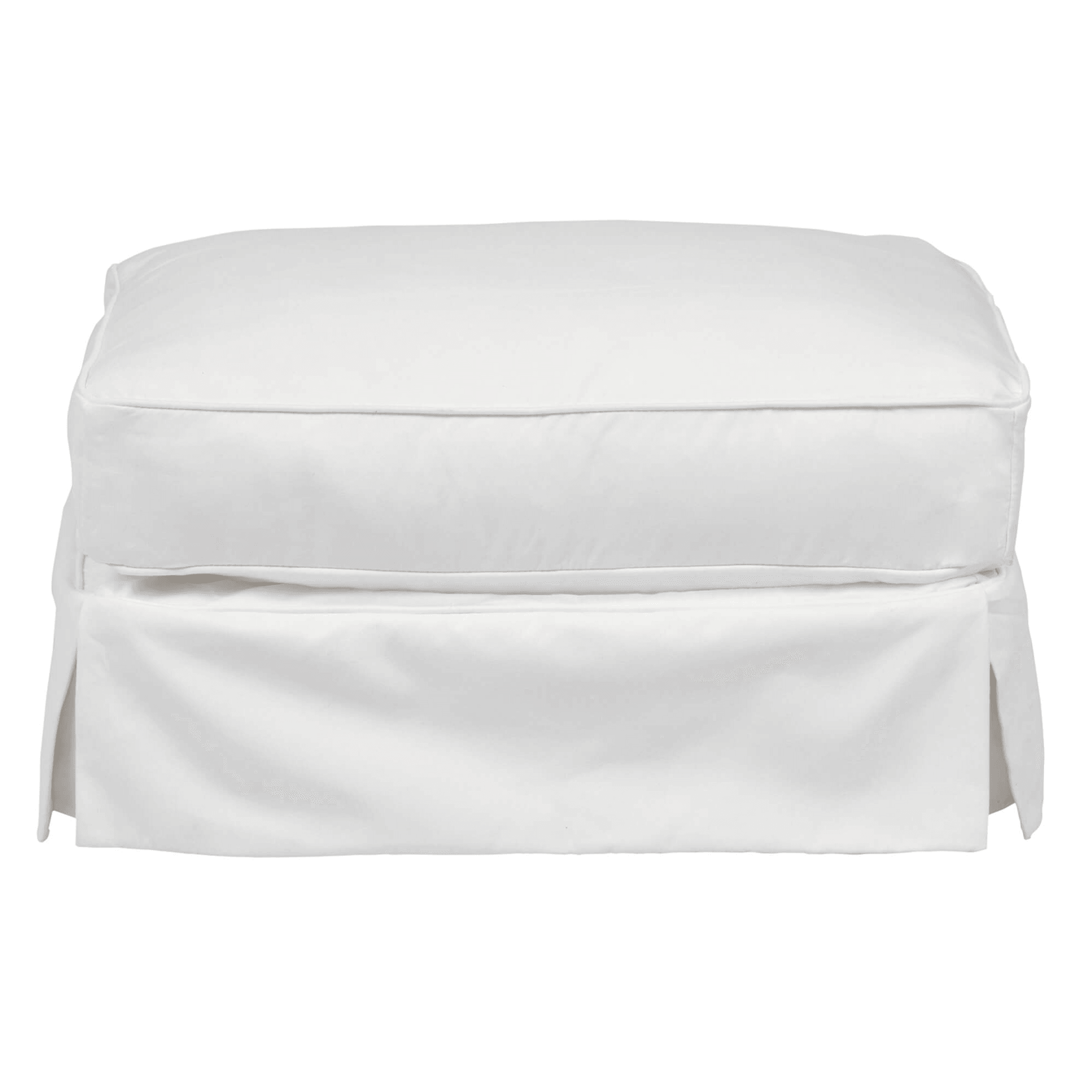 Sunset Trading Americana Washable Water-Resistant Slipcovered Ottoman