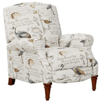 Sunset Trading Aviary Pushback Recliner In Ivory/Brown/Gray Lootquake LLC