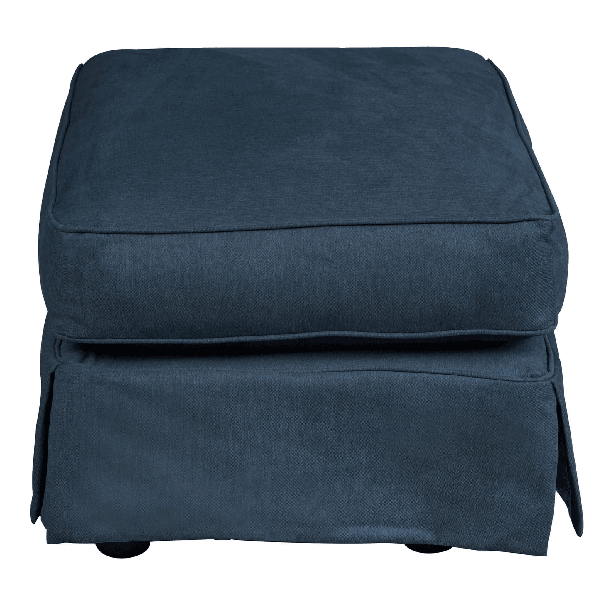 Sunset Trading Horizon Navy Blue Slipcovered Ottoman Lootquake LLC