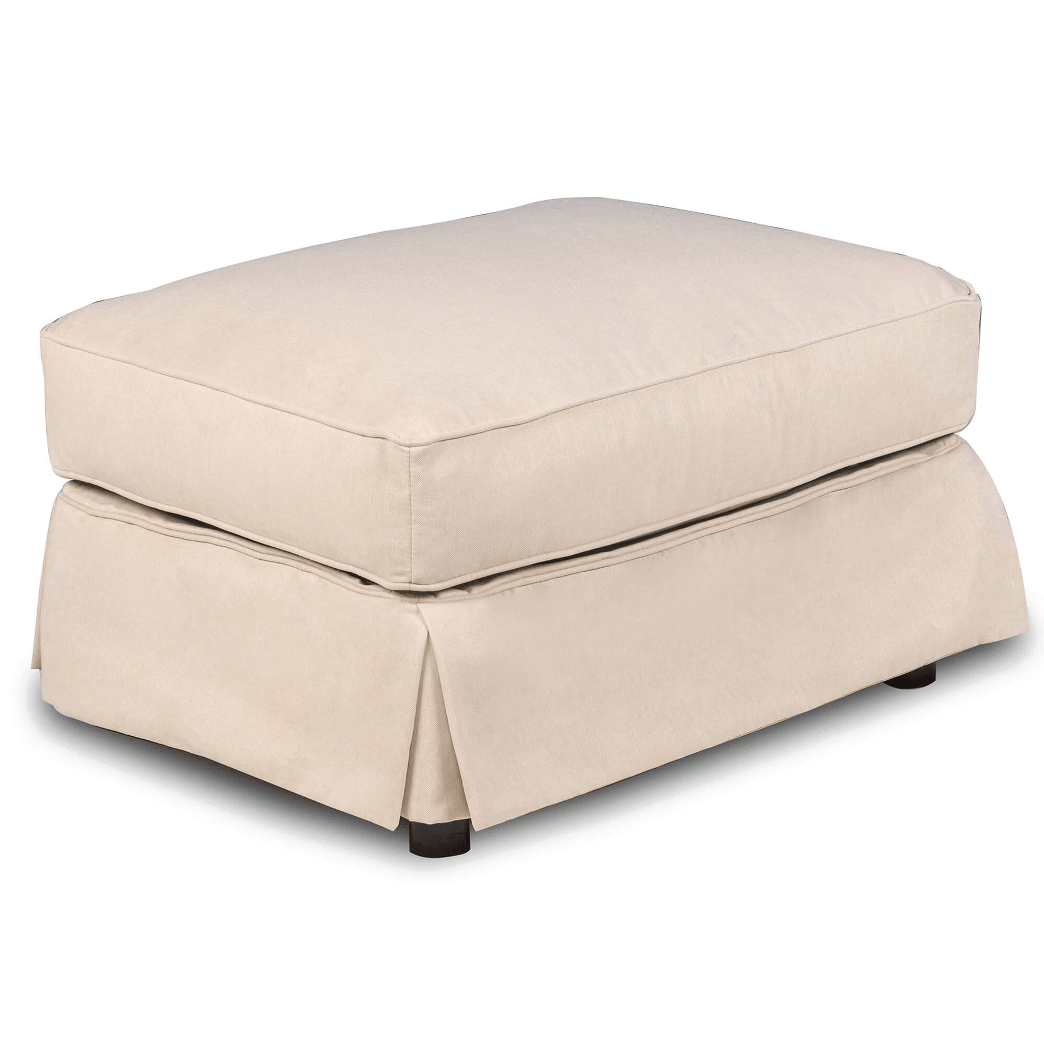 Sunset Trading Horizon Washable Tan Slipcovered Ottoman Lootquake LLC