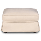 Sunset Trading Horizon Washable Tan Slipcovered Ottoman Lootquake LLC