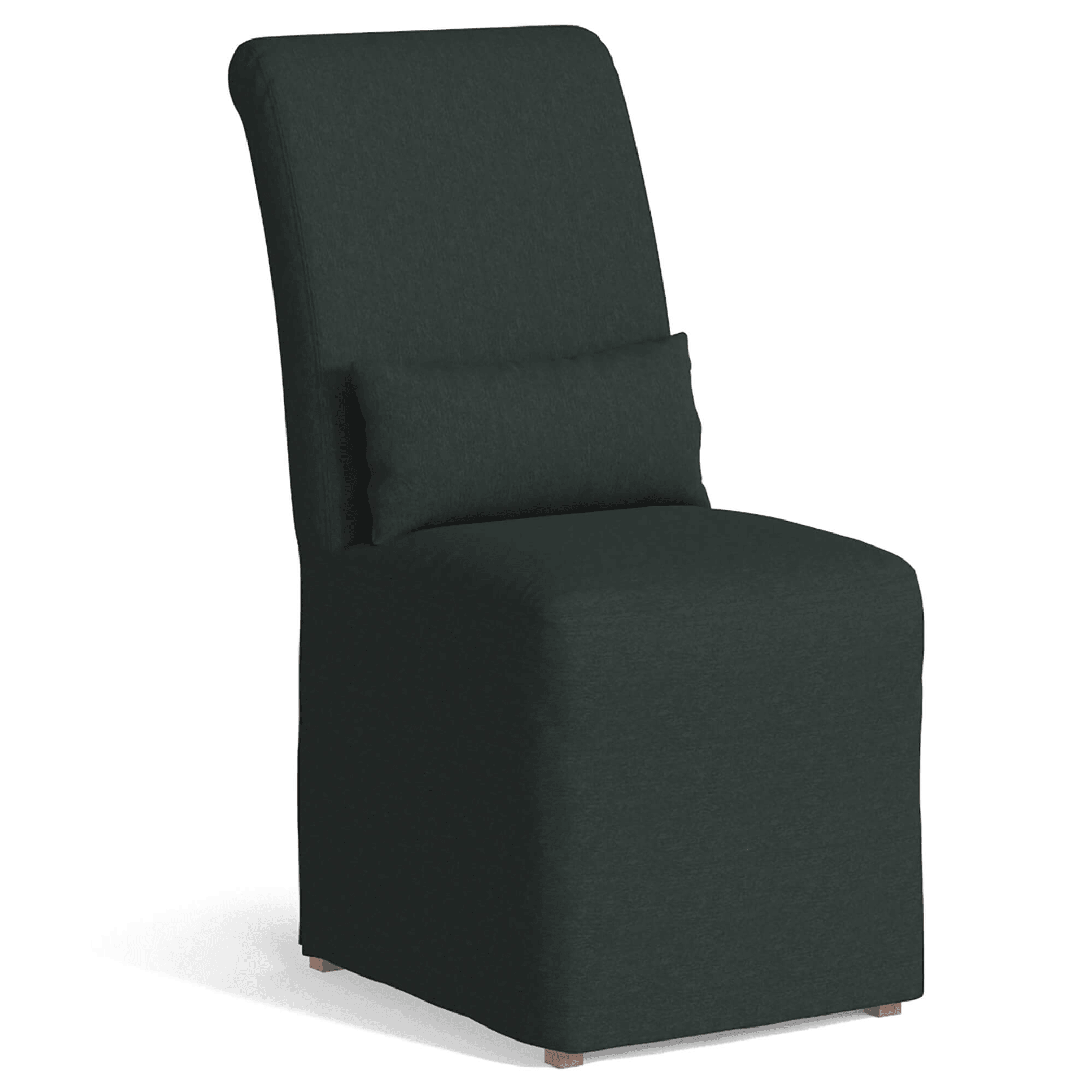Newport Slipcovered Dining Chair In Dark Gray - Water-Resistant Performance Fabric Lootquake LLC