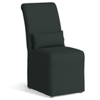 Newport Slipcovered Dining Chair In Dark Gray - Water-Resistant Performance Fabric Lootquake LLC