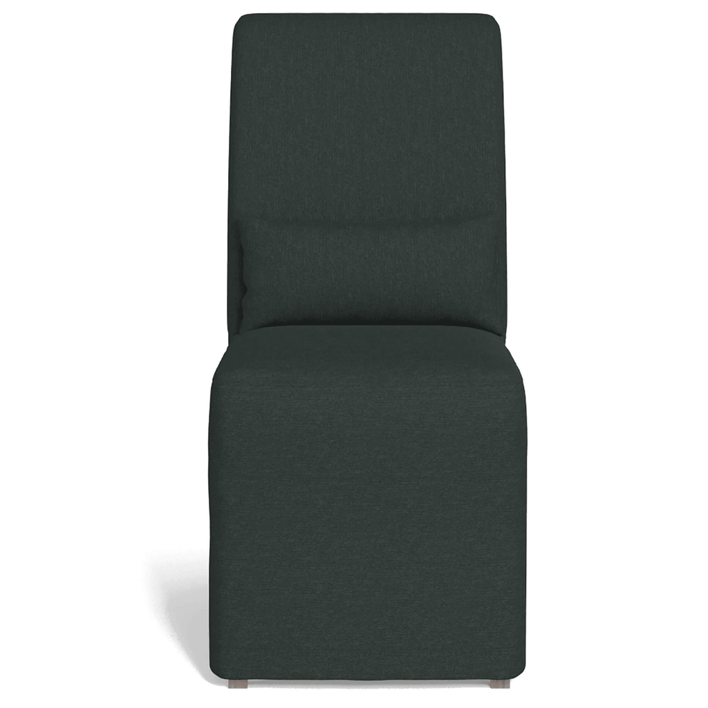 Newport Slipcovered Dining Chair In Dark Gray - Water-Resistant Performance Fabric Lootquake LLC