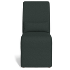 Newport Slipcovered Dining Chair In Dark Gray - Water-Resistant Performance Fabric Lootquake LLC