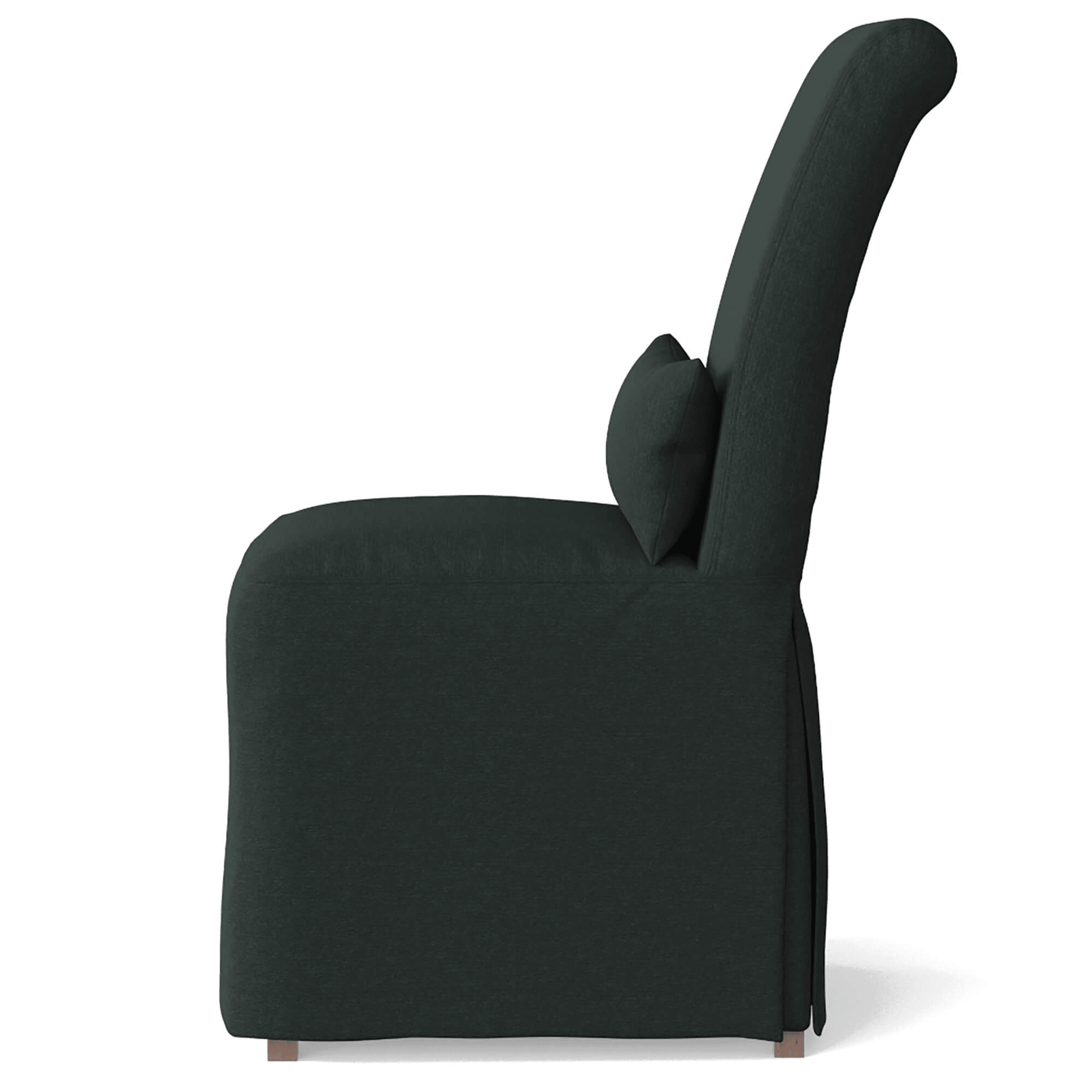 Newport Slipcovered Dining Chair In Dark Gray - Water-Resistant Performance Fabric Lootquake LLC