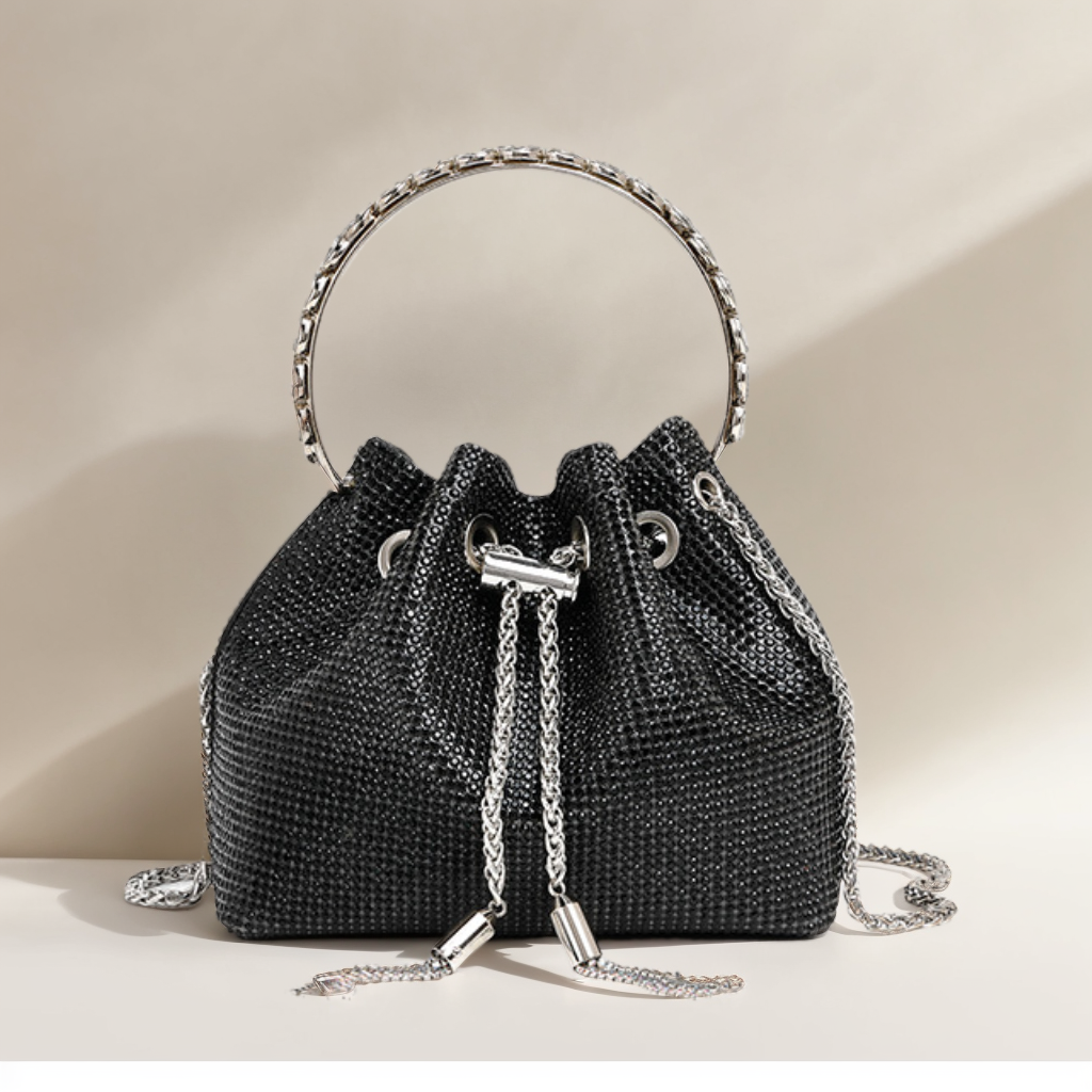 Chic Design Mini Bucket Bag diamond Sling Purse - SJB-DIAMOND ELITES