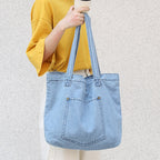 Denim handbag Pi-Mart