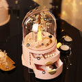 Dustproof rotating jewelry storage box