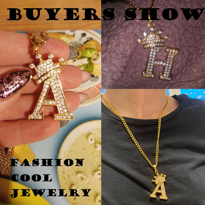 Zircon Alphabet Necklace - SJB-DIAMOND ELITES