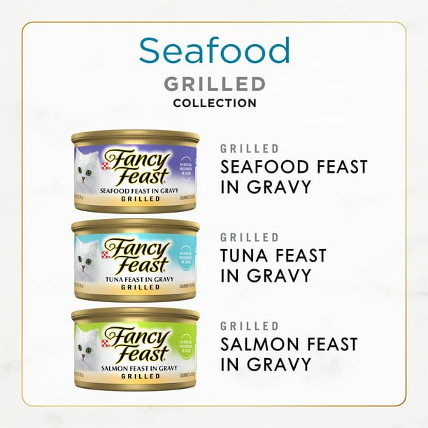 Purina Fancy Feast Wet Cat Food Seafood, 3 oz Cans (24 Pack) EasyOptionXY LLC