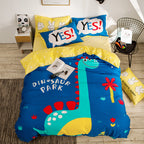 Cartoon four-piece cotton duvet cover Pi-Mart