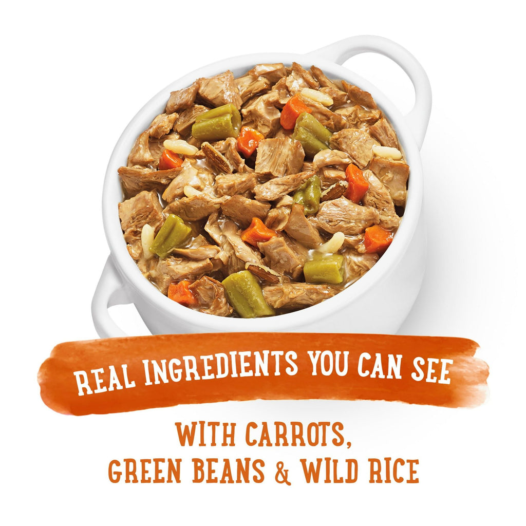 Purina Beneful Prepared Meals Wet Dog Food Simmered Chicken Medley, 10 oz Tubs (8 Pack) EasyOptionXY LLC