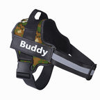 Personalized Dog Harness NO PULL Reflective Breathable Adjustable Pet Harness Vest For Small Large Dog Custom Patch Pet Supplies Pi-Mart