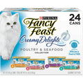 Purina Fancy Feast Creamy Delight Wet Cat Food Variety Pack, 3 oz Cans (24 Pack)