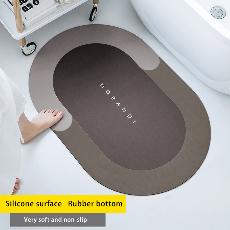 Diatom Mud Absorbent Pad Toilet Floor Mat Soft Non-slip Pi-Mart