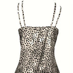 Ladies' Fashionable Casual Solid Color Printed Polka Dot Vest Top - SJB-DIAMOND ELITES