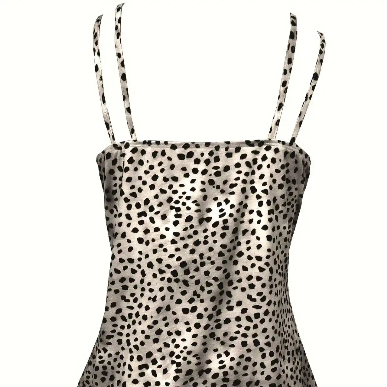 Ladies' Fashionable Casual Solid Color Printed Polka Dot Vest Top - SJB-DIAMOND ELITES