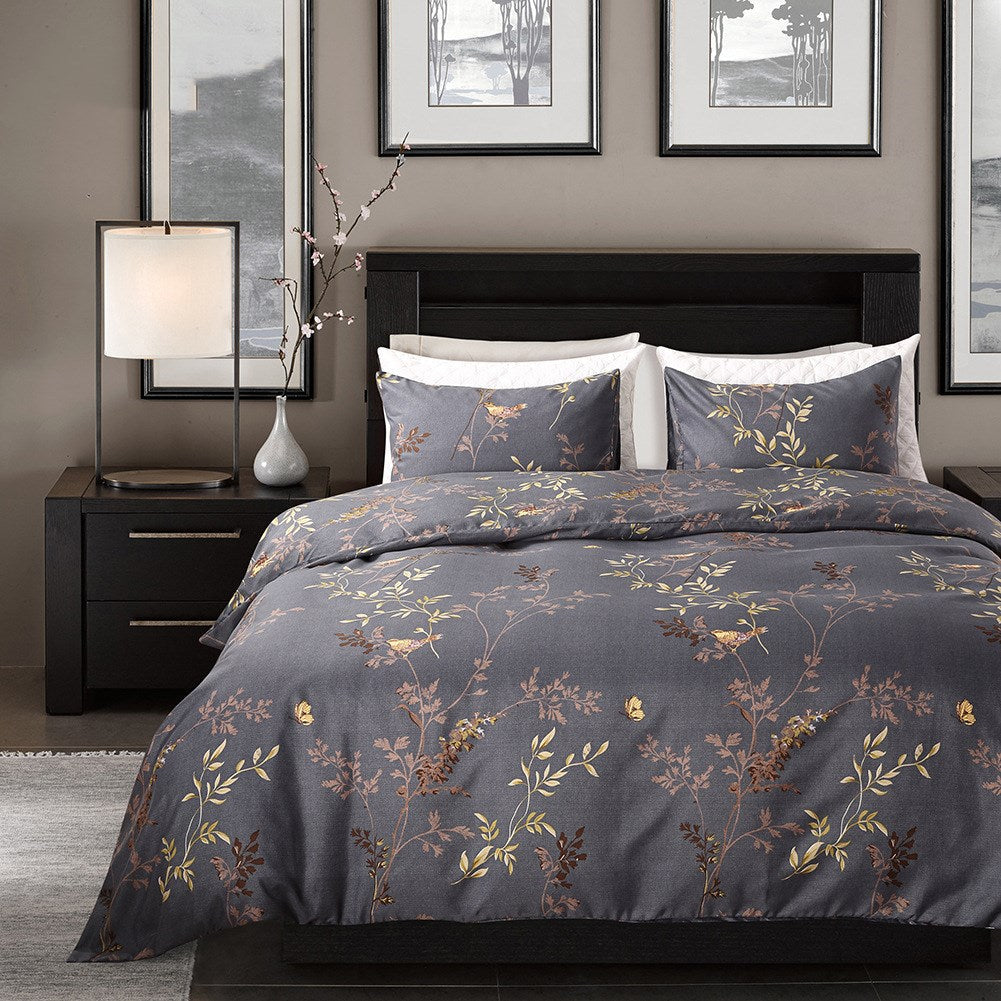 Bedding Set Luxury Duvet Cover Double Three-piece Set Bed Quilt Pi-Mart