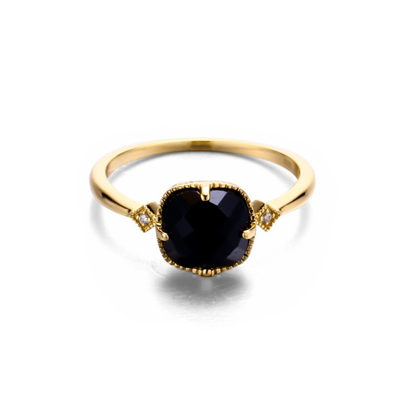 Japanese Light Jewelry Retro Natural Gem Ring Pi-Mart