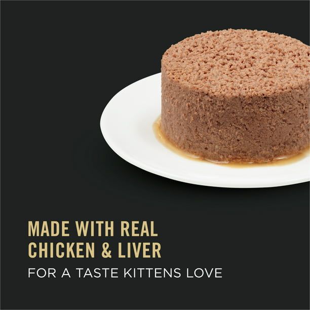 Purina Pro Plan Wet Cat Food for Kittens Chicken Liver, 3 oz Cans (24 Pack) EasyOptionXY LLC