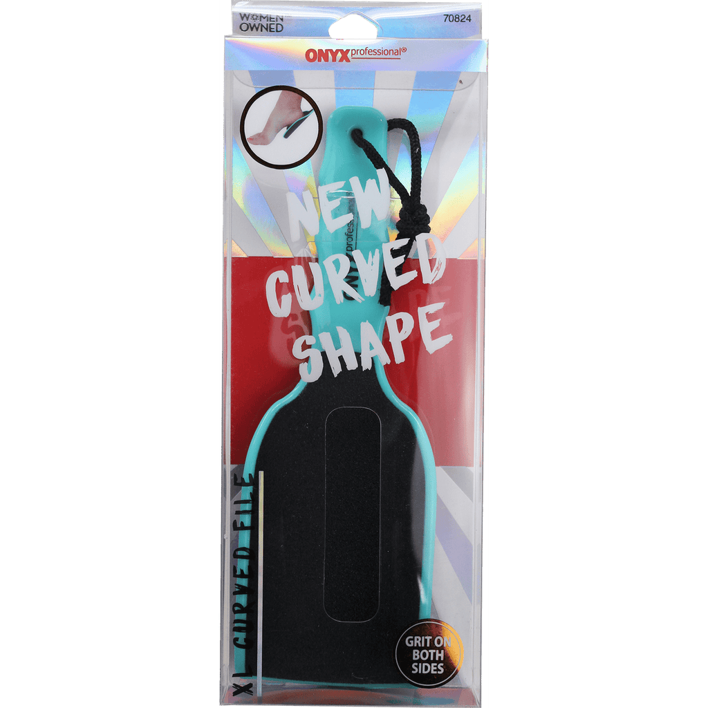 Onyx Professional XL Curved Foot File with Double-Sided Grit