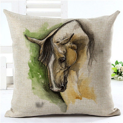 Horse pattern pillow pillowcase Lootquake LLC