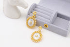 Light Luxury 925 Colorful Brushed Earrings Pi-Mart
