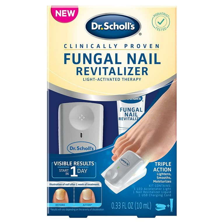 Dr. Scholl's Fungal Nail Revitalizer Led Light-activated Therapy Erase Toenail Discoloration Fungus