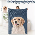 1pc Cozy Personalized Photo Blanket - Throws - Soft Customized Flannel Couch Throw with Meaningful Family, Friends, and Pet Pictures - Unique Gift Idea Lootquake LLC