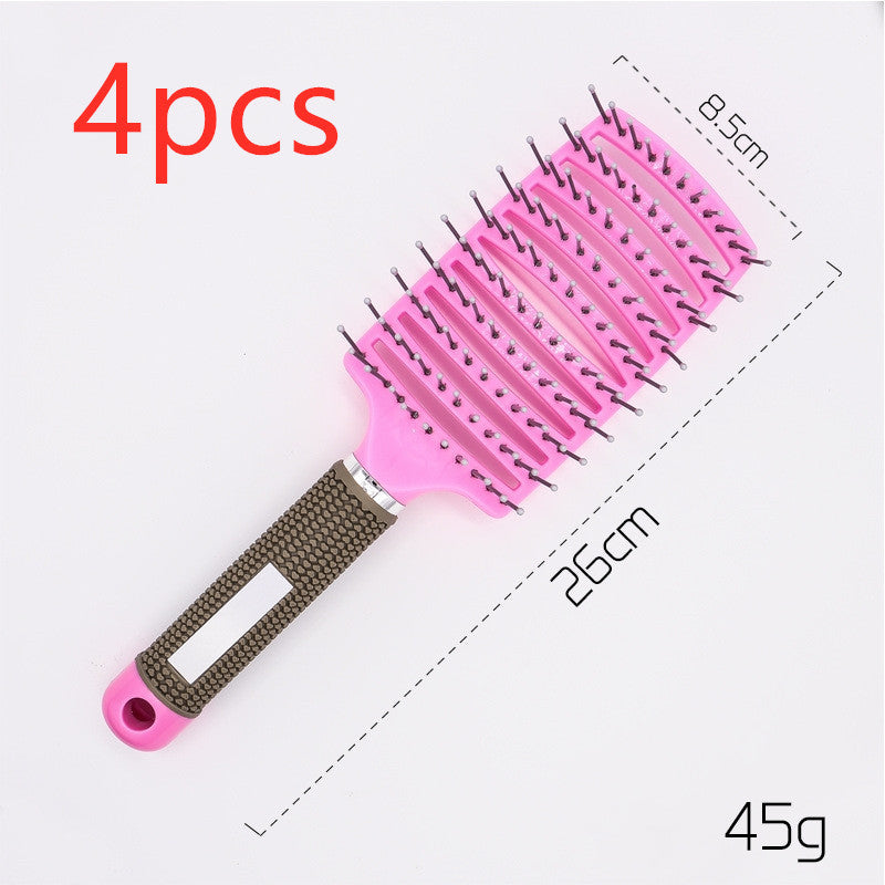 Hairbrush Anti Klit Brushy Haarborstel Women Detangler Hair Brush Bristle Nylon Scalp Massage  Teaser Hair Brush Comb Pi-Mart