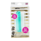 Onyx Professional Tidy Up Nail Brush, With Double-sided Bristles, Blue EasyOptionXY LLC