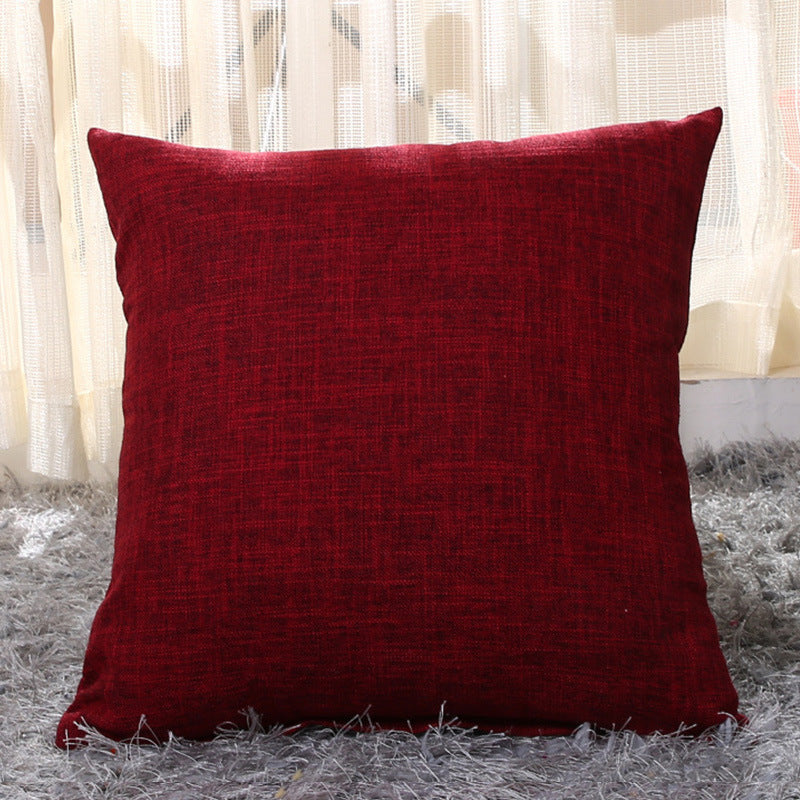 Solid color pillow cushion sofa cushion pillowcase Pi-Mart