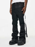 High Street RO Wind Coating Brush Glue Slightly Flared Mop Jeans Lootquake LLC