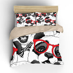 Three-piece digital printing duvet cover Pi-Mart