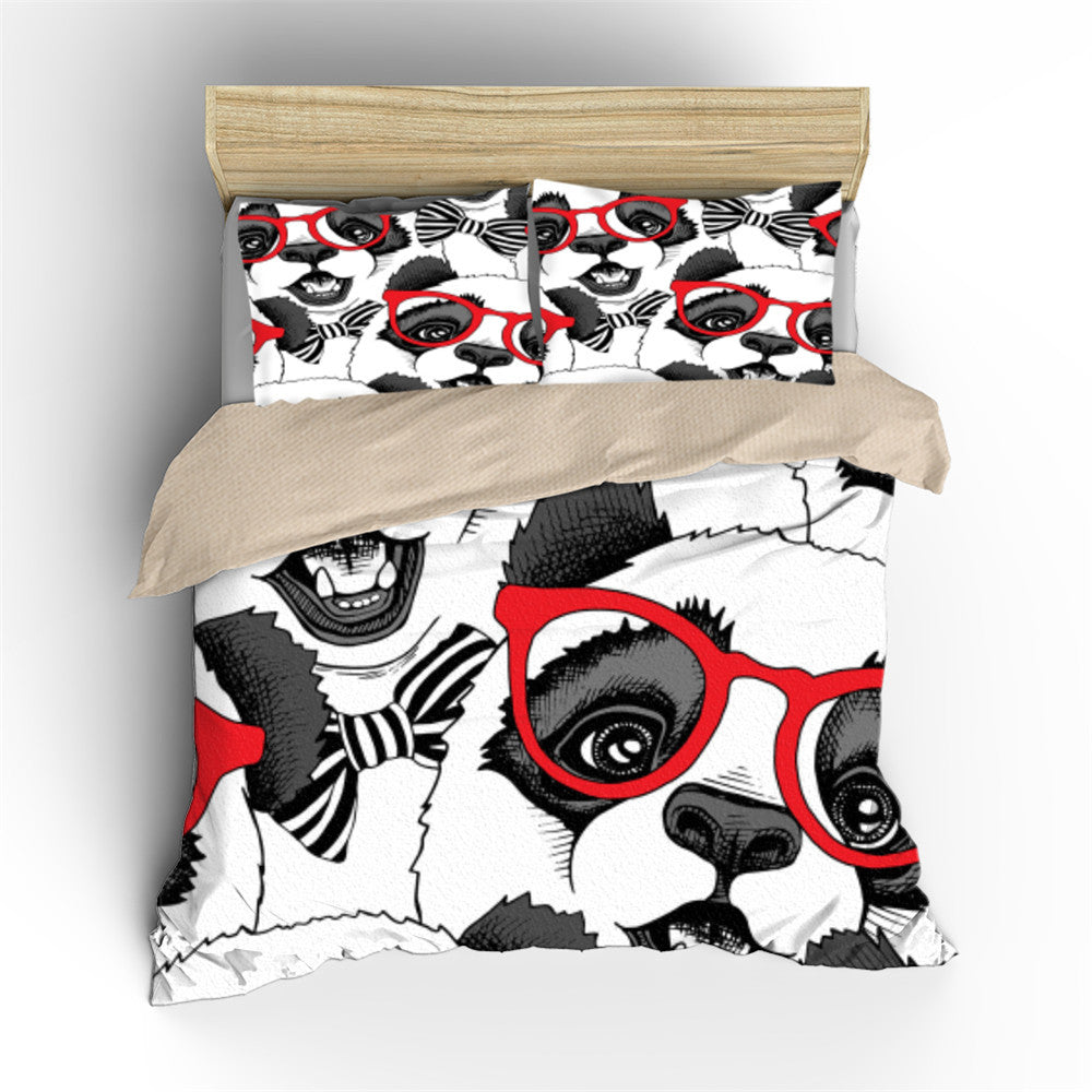 Three-piece digital printing duvet cover Pi-Mart