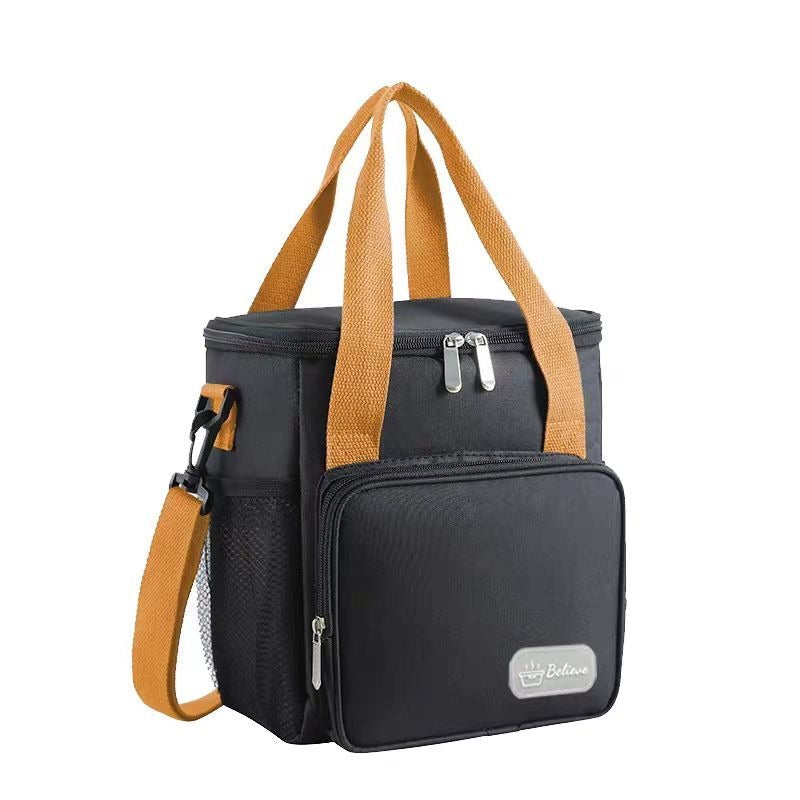 Insulated Lunch Bag for Adults & Kids - Leakproof Thermal Food Container with Adjustable Strap (29x25x5cm, 0.264kg) Pi-Mart