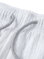 Men's Classic Textured Shorts with Elastic Waist