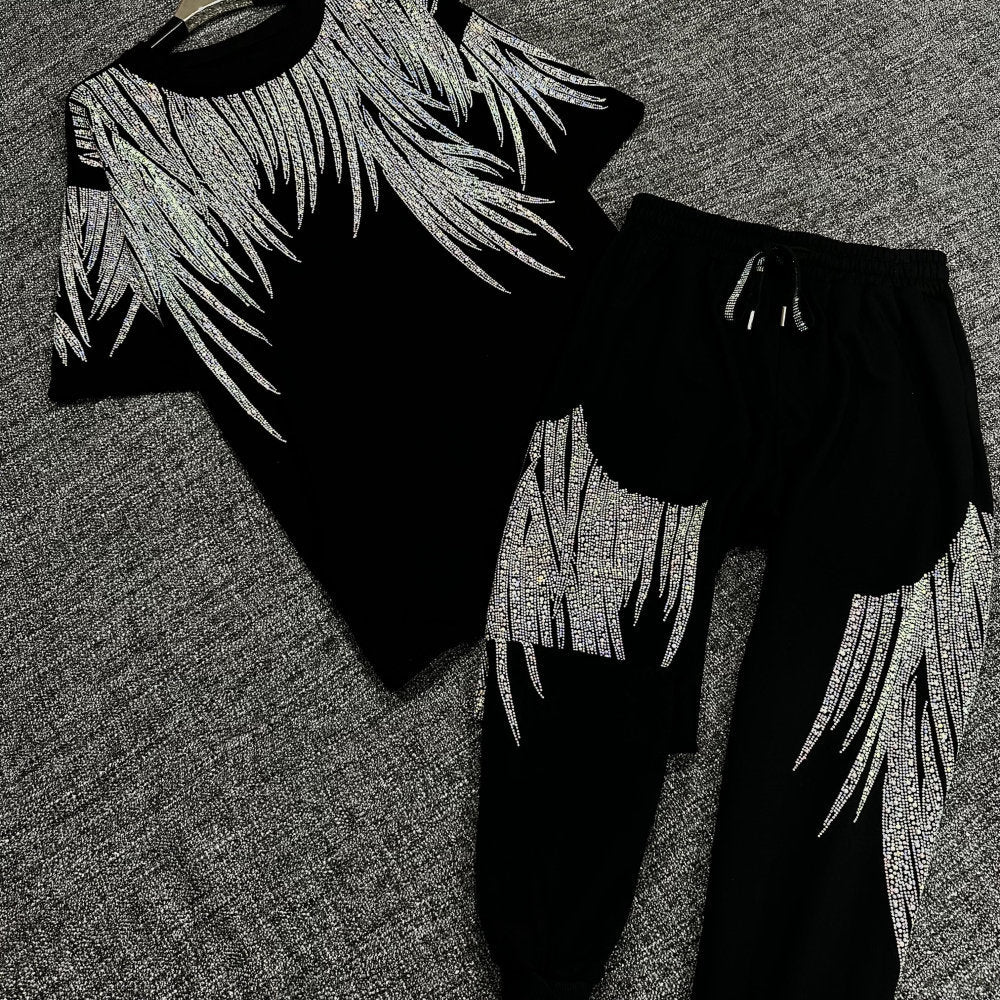 Men's And Women's Heavy Duty Fashion Set With Diamonds