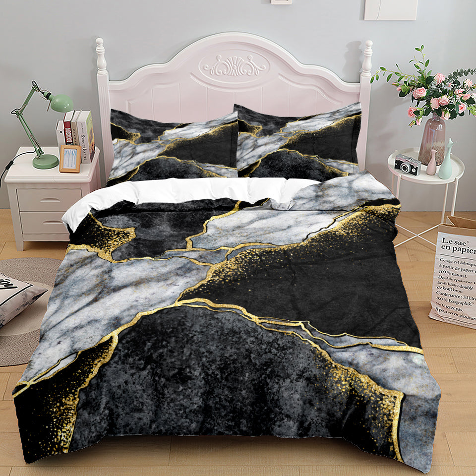 Bedding Home Textile Quilt Cover Three Piece Set Pi-Mart