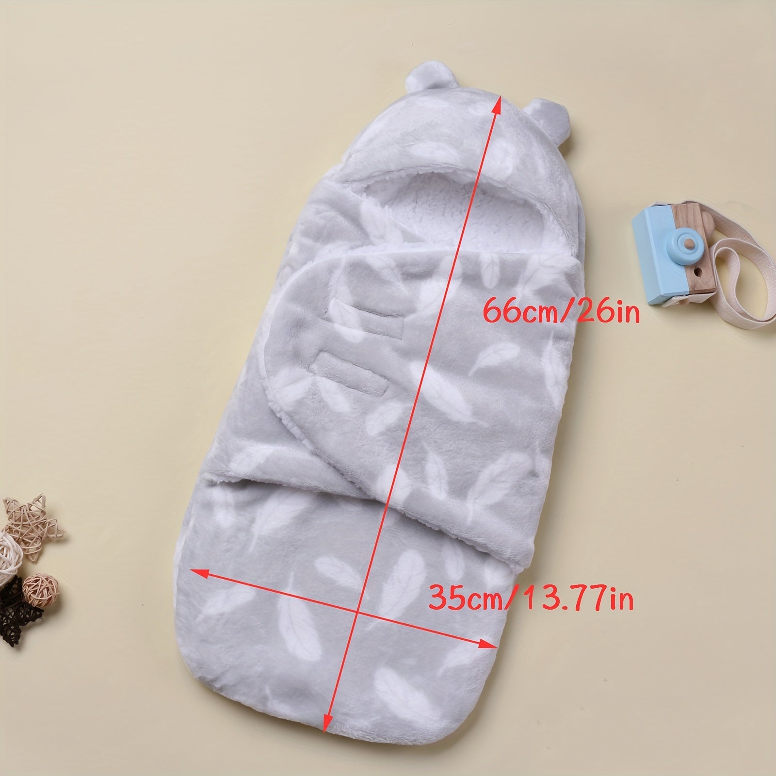 1pc Baby Wrap, Newborn Flannel Thickened Soft Swaddling Blanket Lootquake LLC