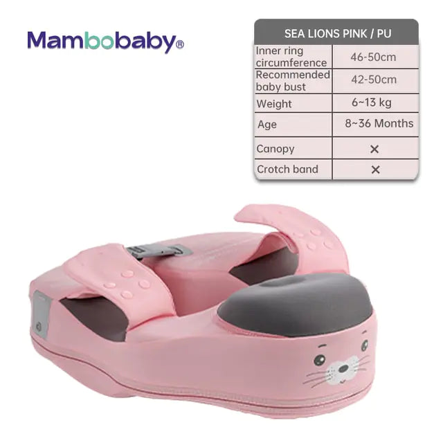 Baby Swimming Float With Sunshade For Infant Non-Inflatable Pool Pi-Mart